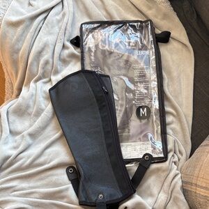 Auken Black Leather Chaps